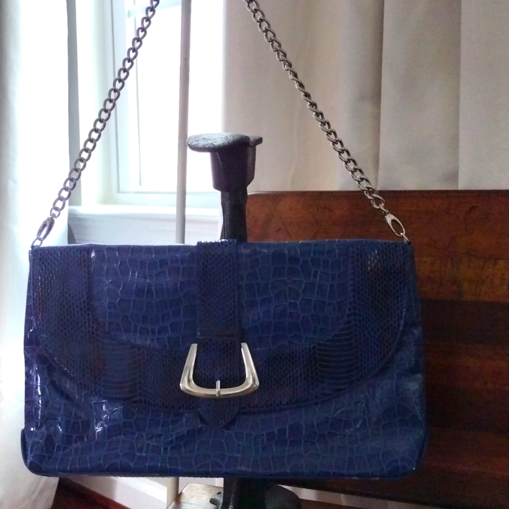 White House Black Market Blue Purse